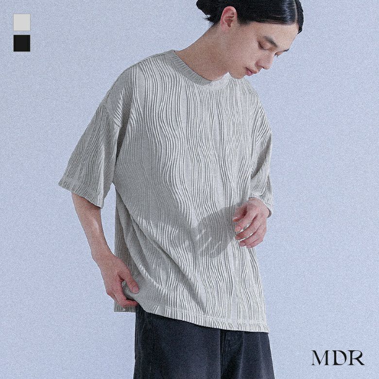 MDR(エムディアール)ウェーブプリーツカットソー