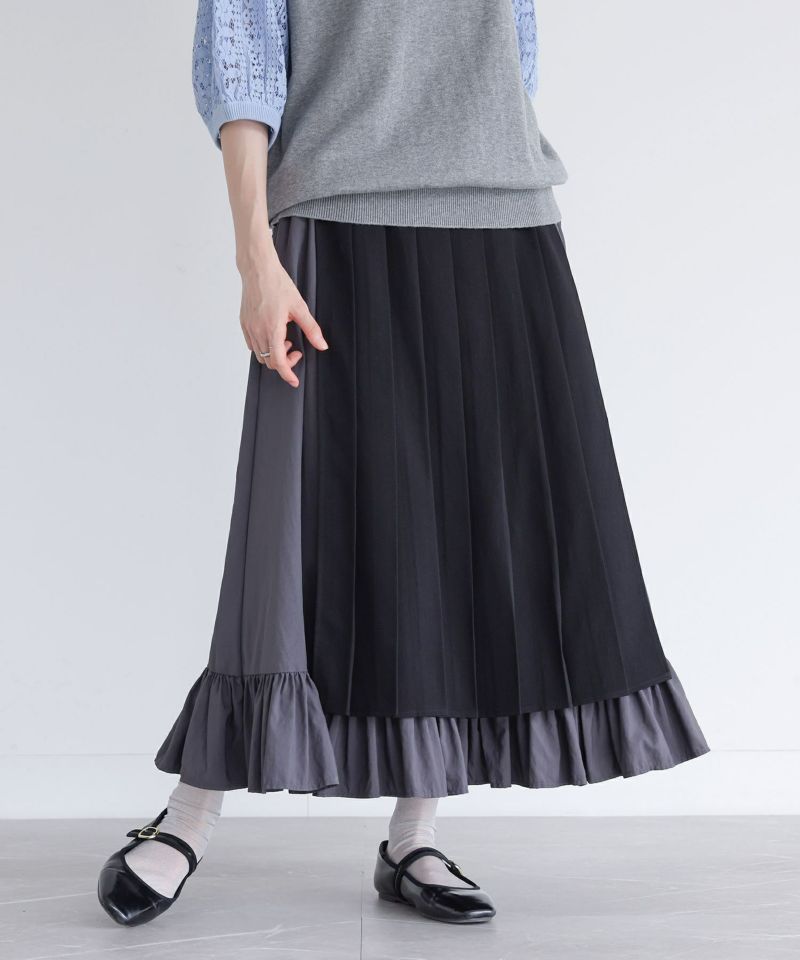 専用☆So.mari imagination 変形プリーツミックススカート・新品 yy-1117_002.jpg