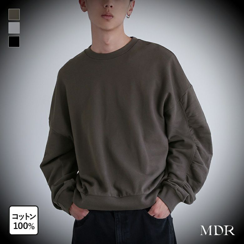 MDR(エムディアール)シャーリングスリーブスウェット