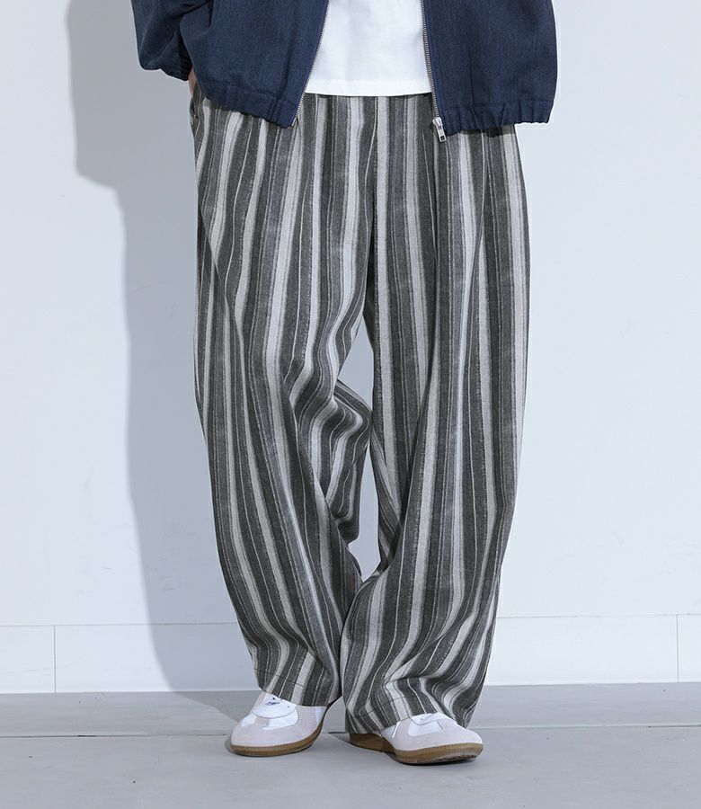 MDRマルチストライプイージーパンツ M ブラック MDRマルチストライプイージーパンツ M ブラック