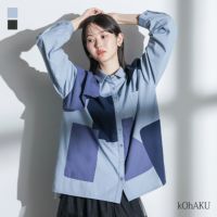 kOhAKU(コハク)配色パッチワークシャツ