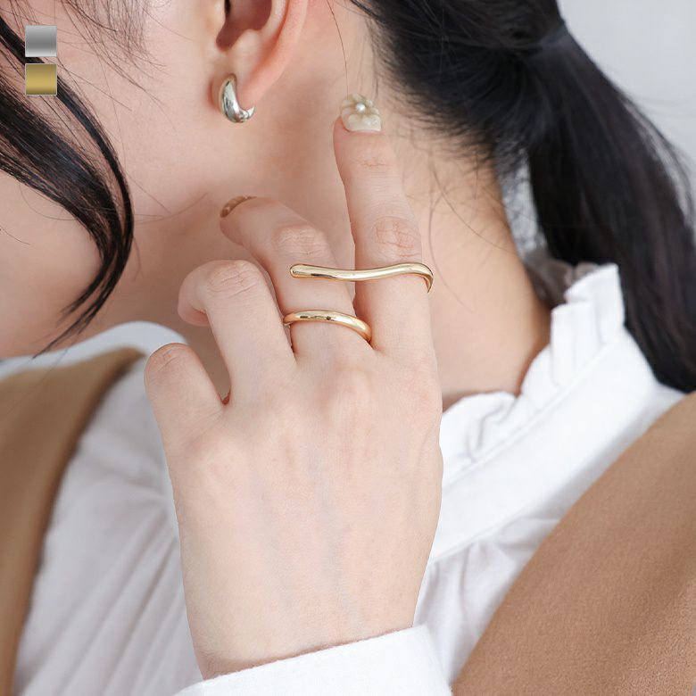 2連モチーフリング