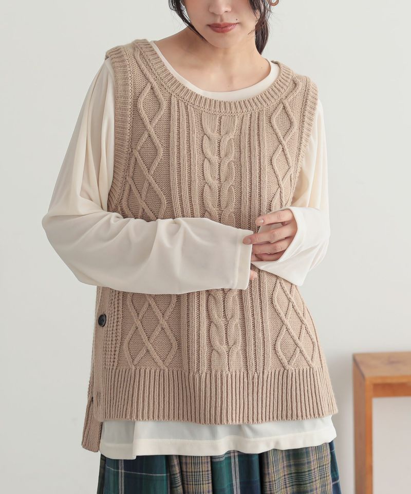 n'OrLABELシアーベロアカットソー』