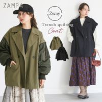 OUKA SELECT2WAYトレンチキルティングコート