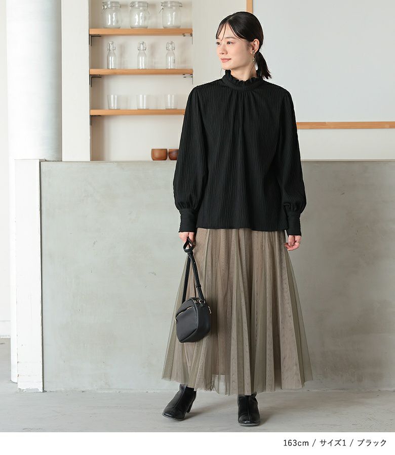 n'OrLABEL楊柳カットブラウス』