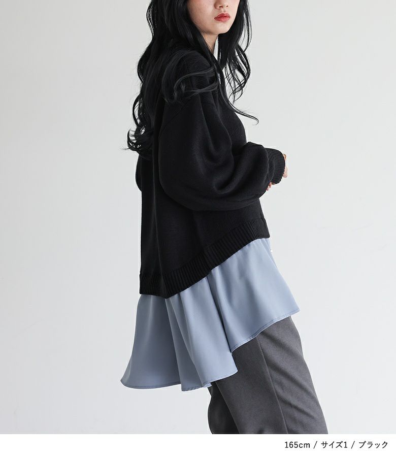 Randy シャツドッキングベアニットアンサンブル シャツドッキングベアニットアンサンブル – Randy