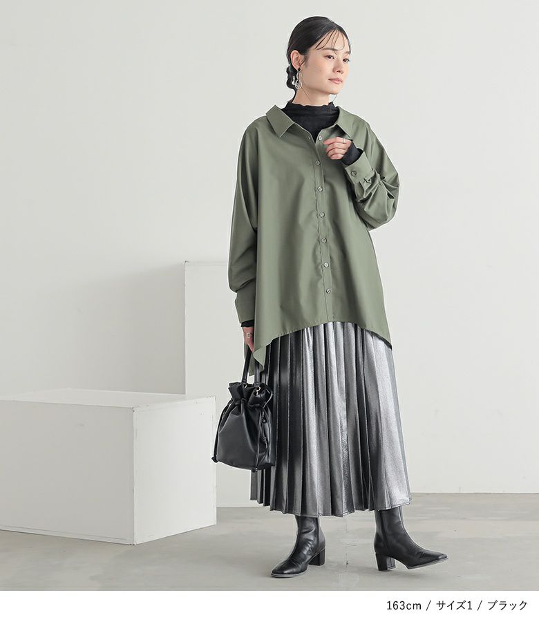 n'OrLABELジャカード切替ボトルネックカットソー』