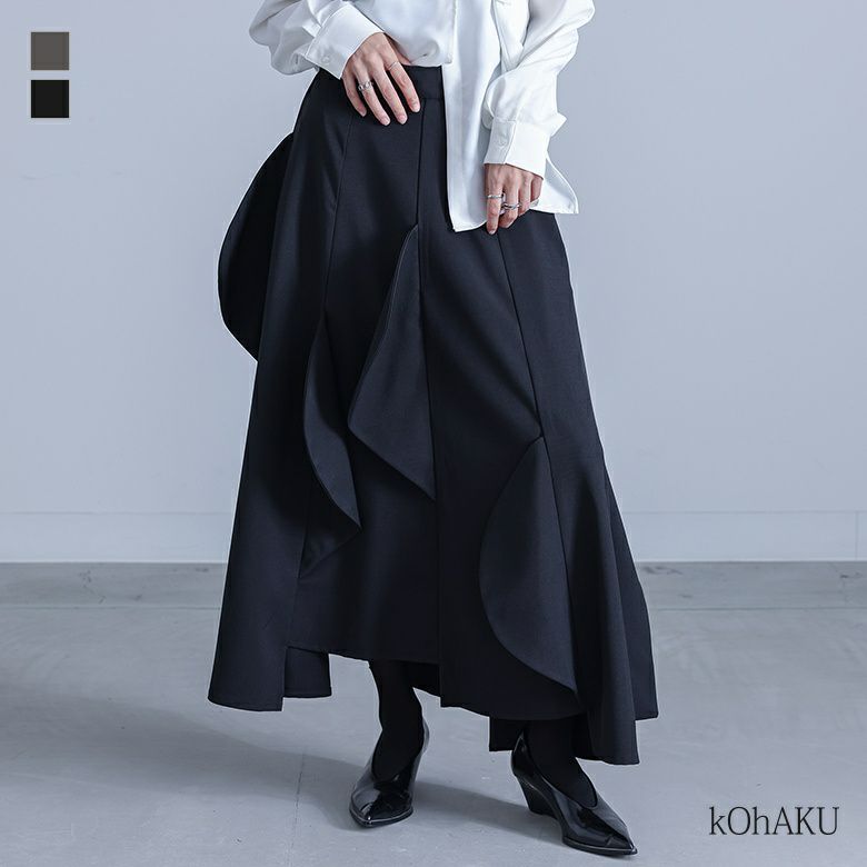 kOhAKU(コハク)ハーフサークルモチーフスカート