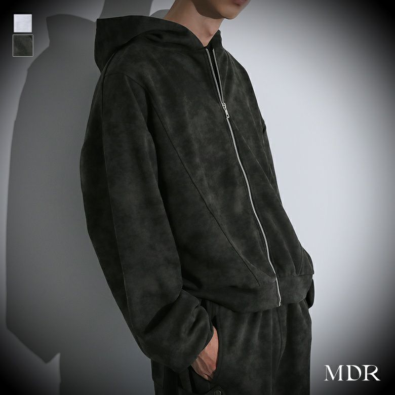 MDR(エムディアール)ピグメント風ジップアップパーカー
