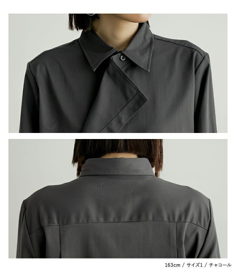 n'OrLABEL左前二重シャツドレス』