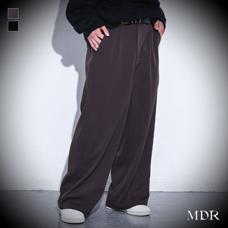 MDR(エムディアール)ワンタックワイドスラックス