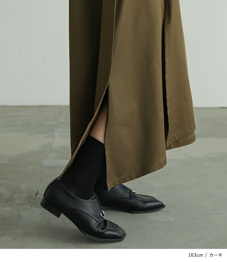 n'OrLABEL変形デザインガウチョパンツ』