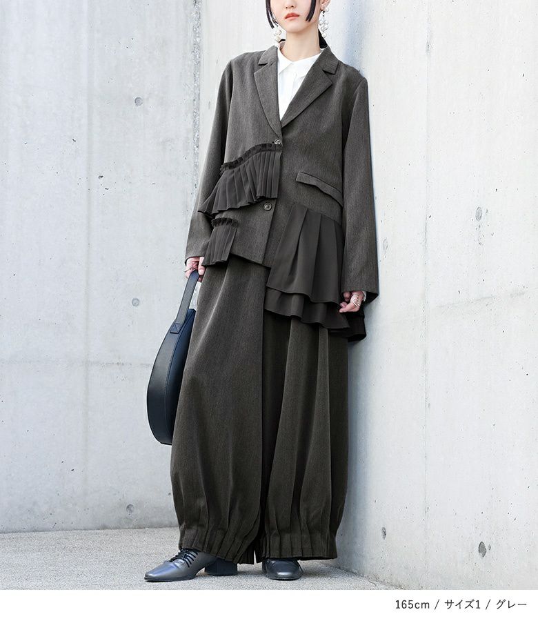 kOhAKUプリーツフリルドッキングジャケット』