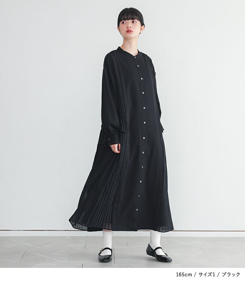 somari imaginationプリーツレイヤードワンピース』