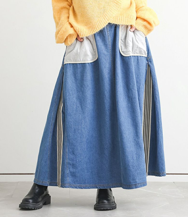 異素材リメイク風スカート』