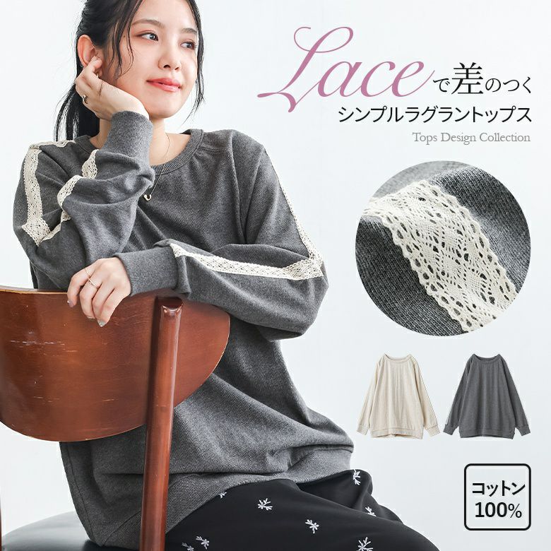 レースラインラグラントップス